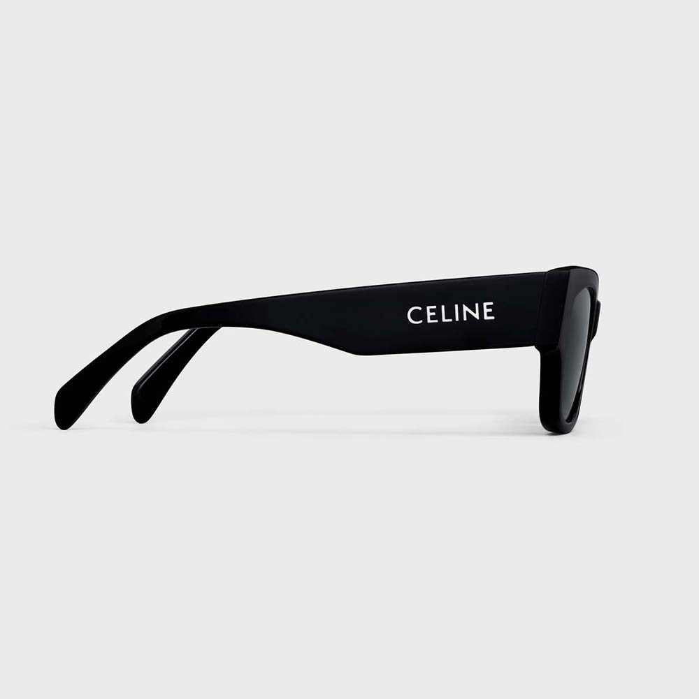 Side profile showing sleek silhouette of Celine Unisex Monochroms 01 Sunglasses