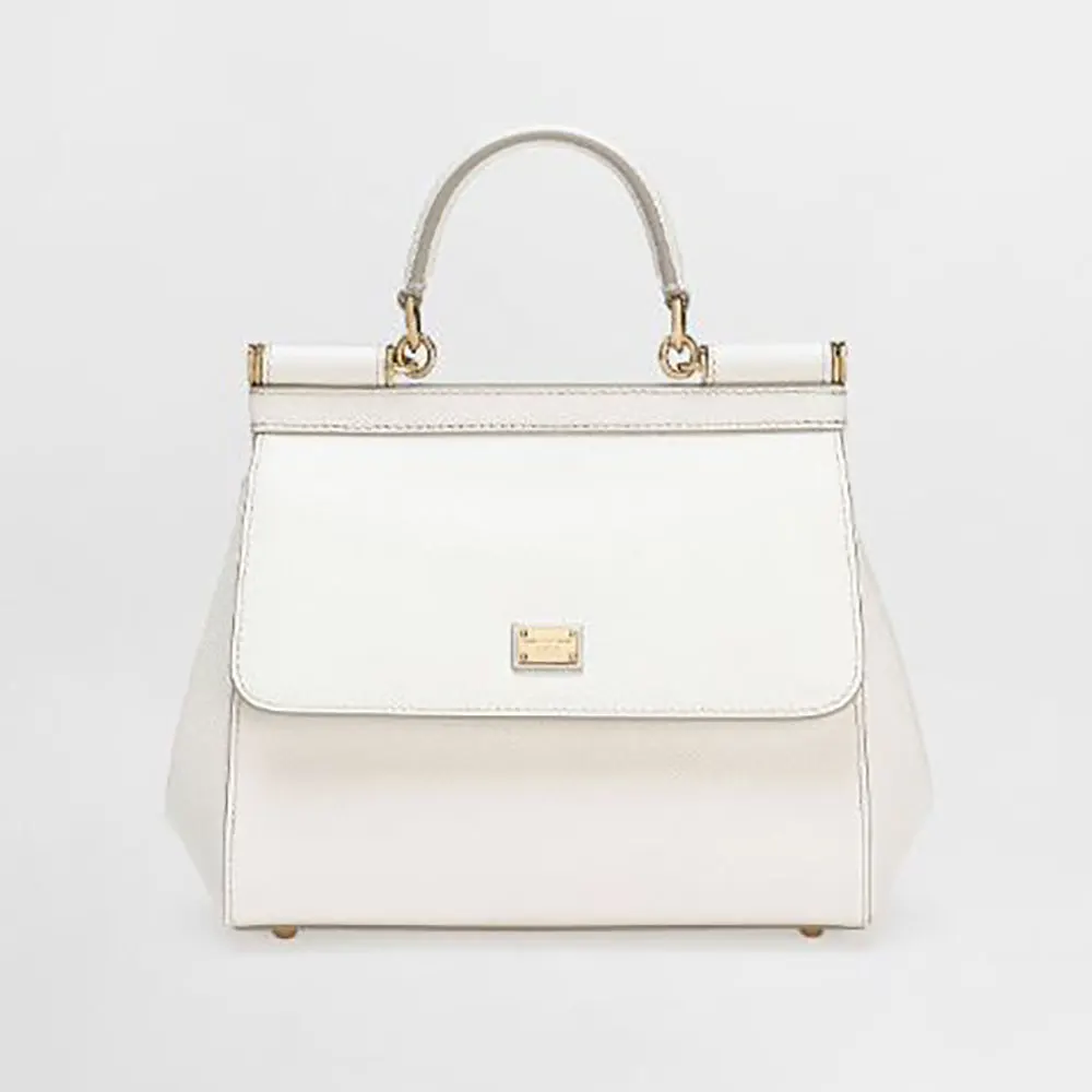 Dolce Gabbana D&G Women Medium Dauphine Leather Sicily Bag front view