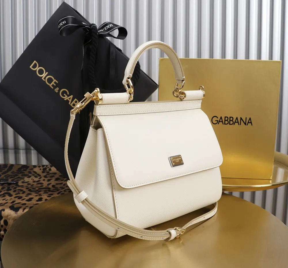 Dolce Gabbana D&G Women Medium Dauphine Leather Sicily Bag - image 5