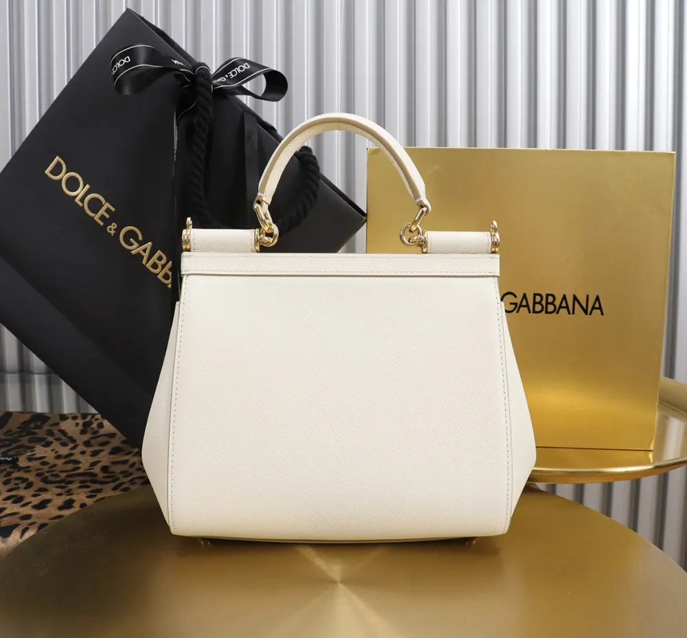 Dolce Gabbana D&G Women Medium Dauphine Leather Sicily Bag - image 4