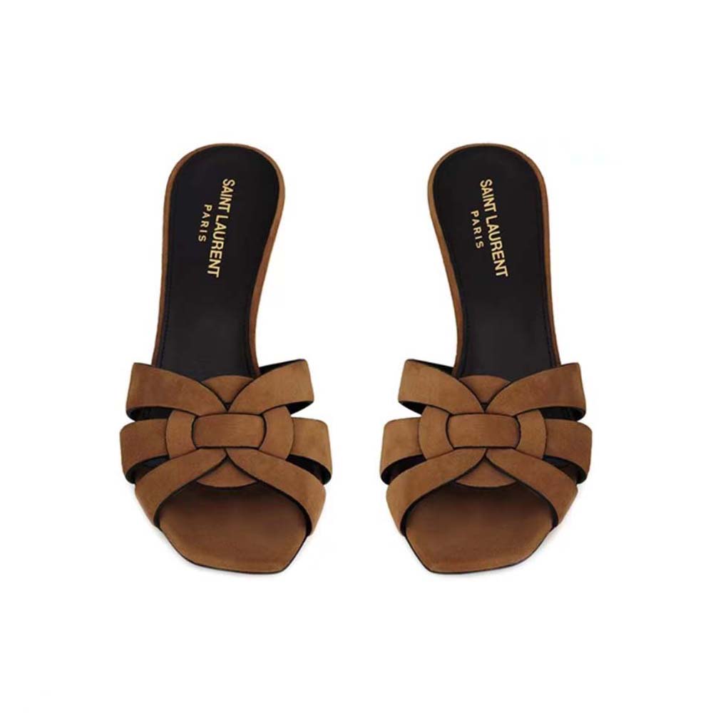 Saint Laurent YSL Women Tribute Mules in Suede - image 4