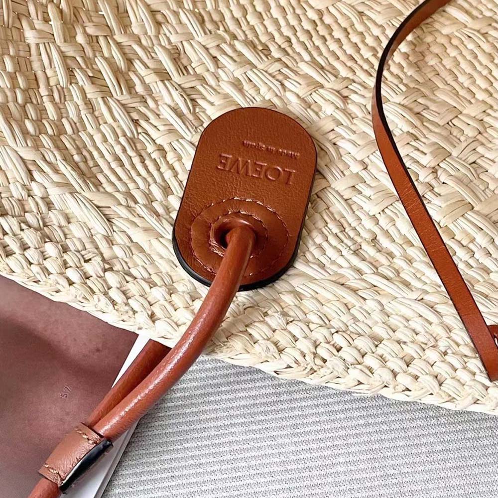 Loewe Women Small Anagram Basket Bag in Iraca Palm and Calfskin - image 7
