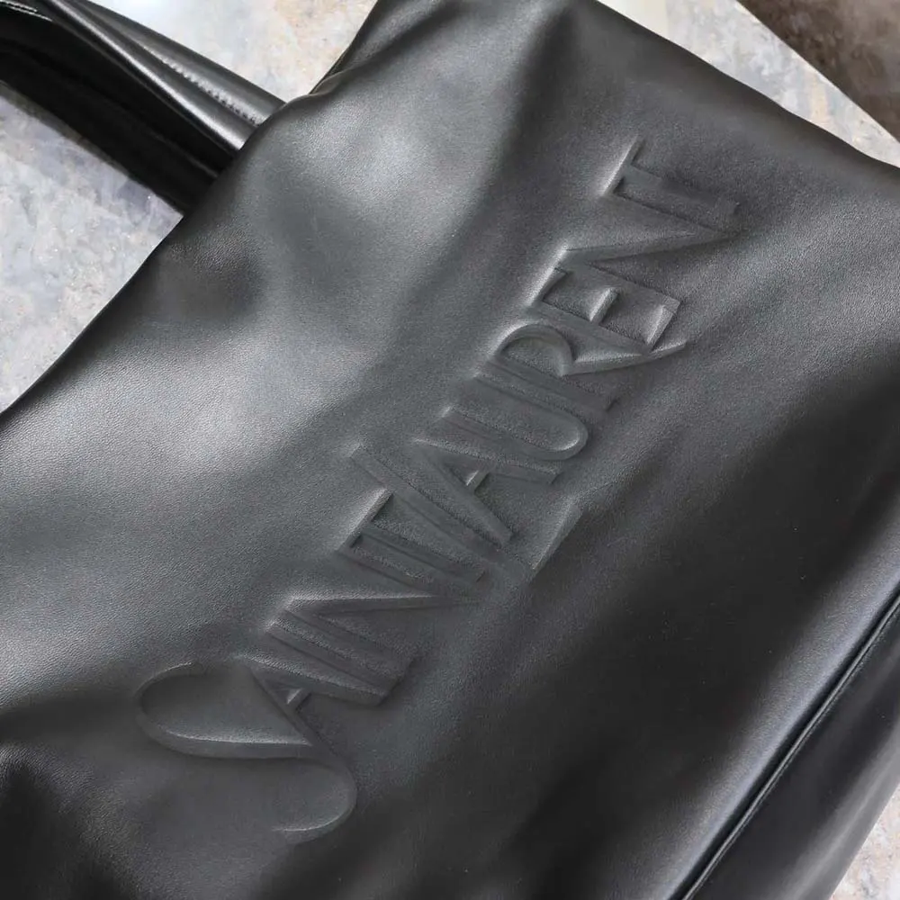 Saint Laurent YSL Unisex Saint Laurent Tote in Nappa Lambskin-Black - image 9