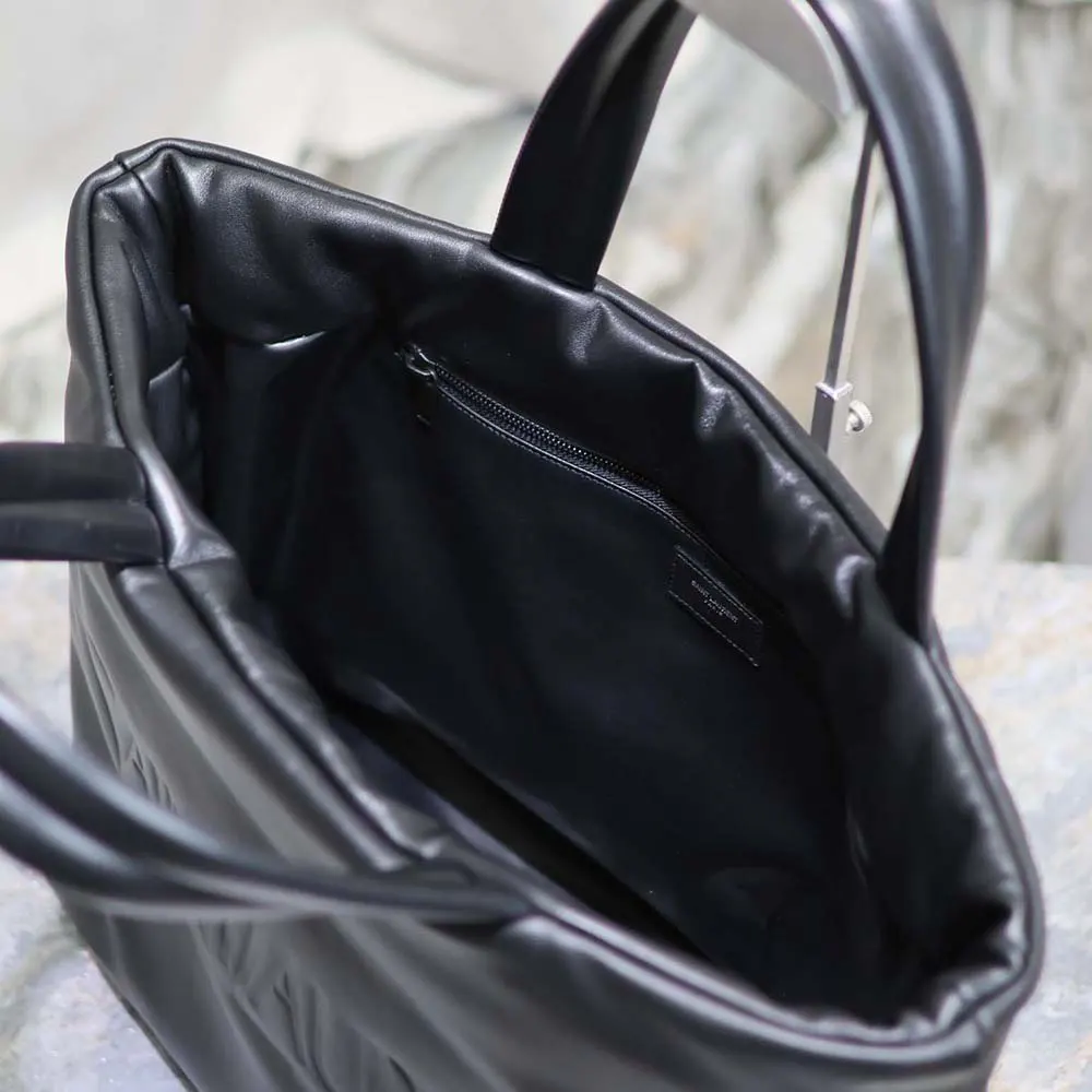 Saint Laurent YSL Unisex Saint Laurent Tote in Nappa Lambskin-Black - image 10