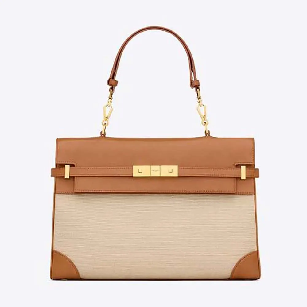 Front angle of Saint Laurent YSL Women Manhattan Top Handle bag
