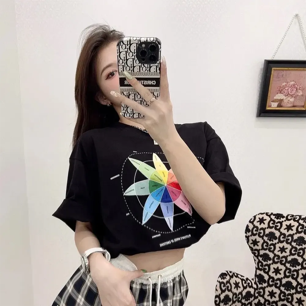 Balenciaga Women How Do You Feel? T-Shirt Medium Fit in Black Vintage Jersey - image 11