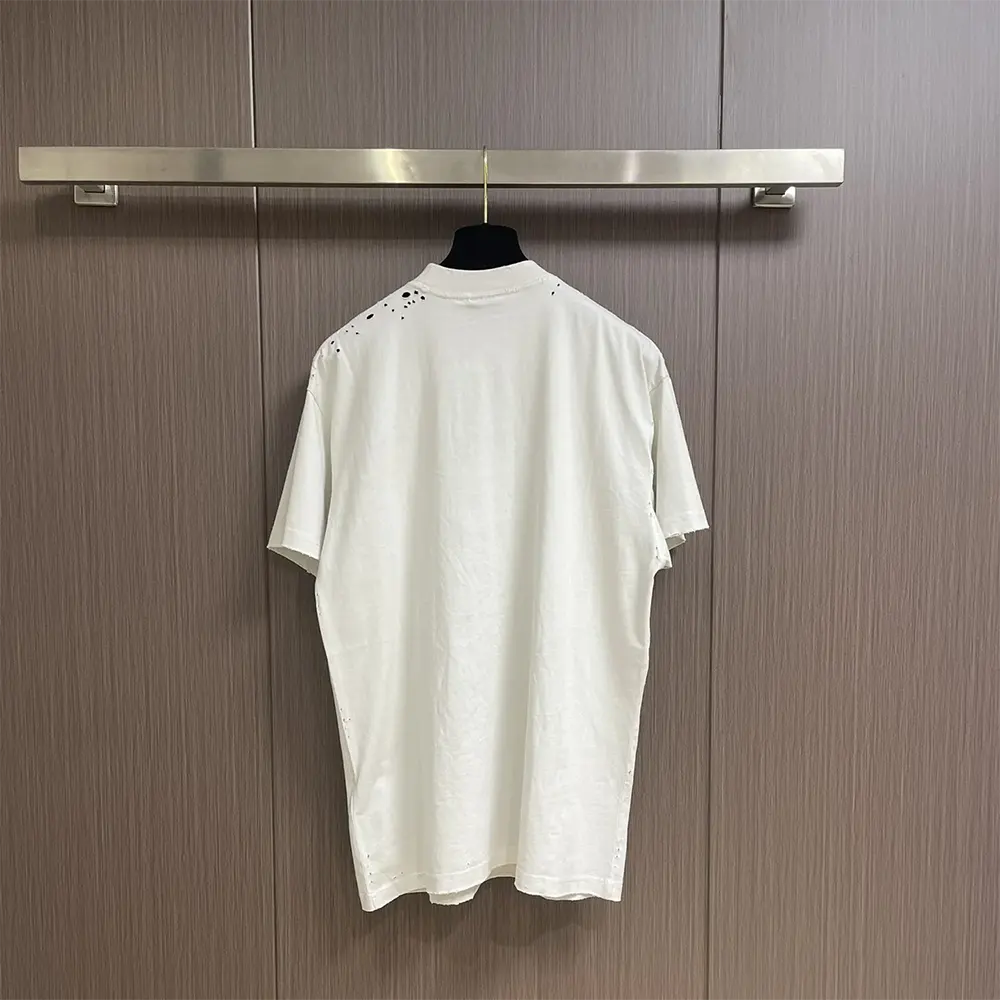 Side angle showing oversized fit on Balenciaga Women Not Been Done T-Shirt