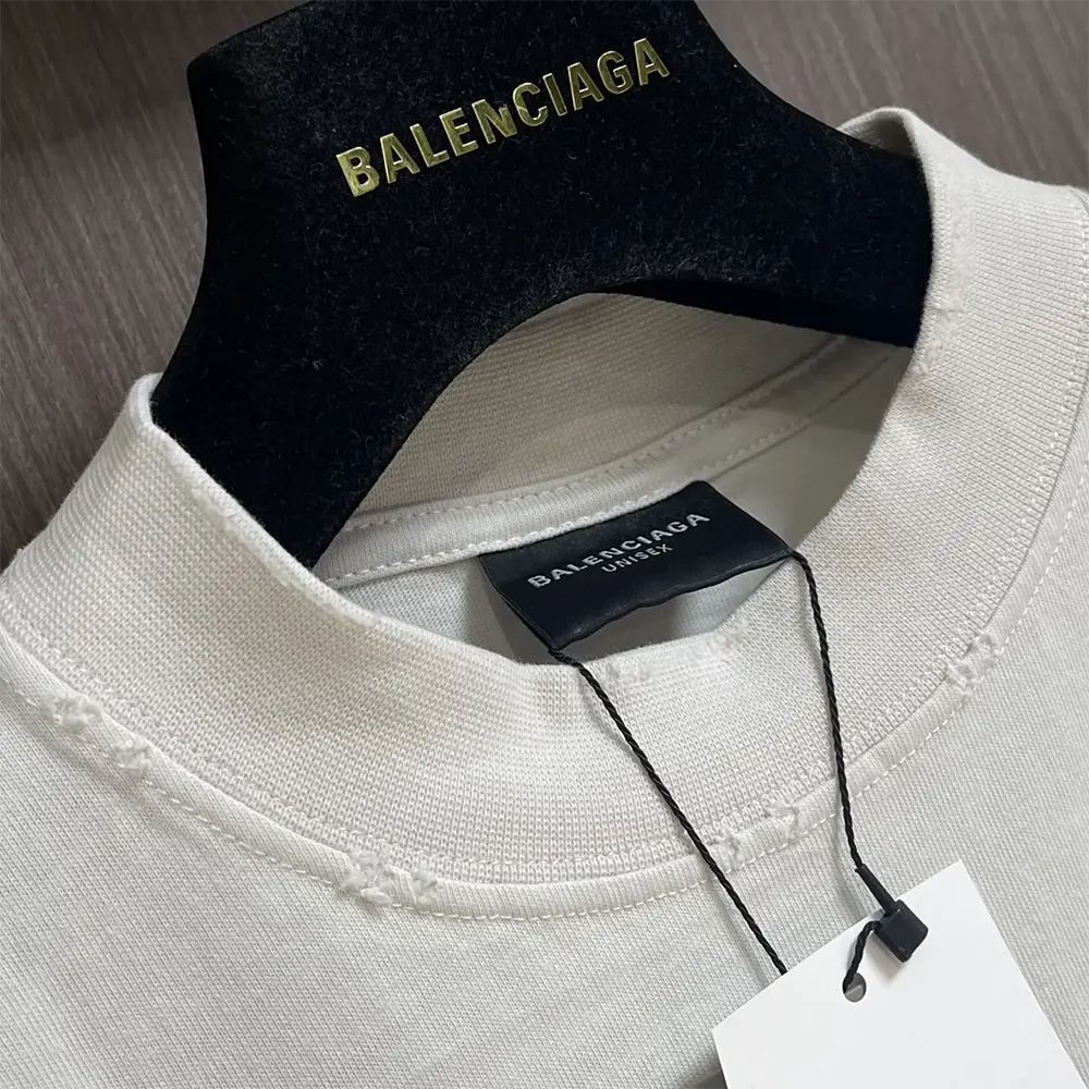 Balenciaga Women Not Been Done T-Shirt Oversized in off White Vintage Jersey - image 4