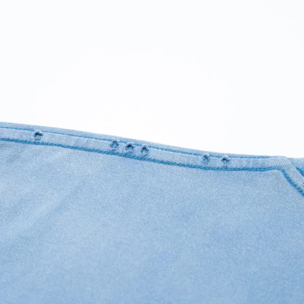 Balenciaga Men Paris Moon T-Shirt Oversized in Blue Vintage Jersey - image 9