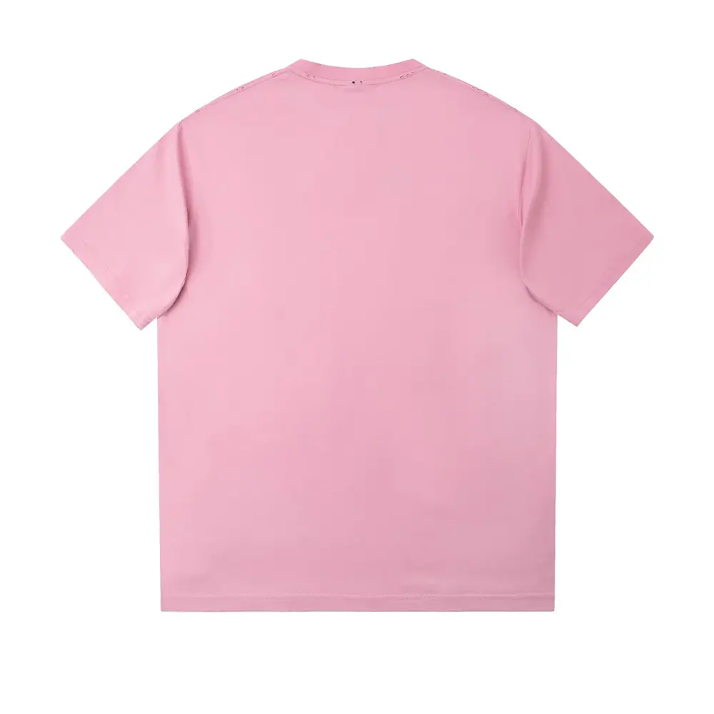 Side angle showing oversized silhouette of Balenciaga Men Paris Moon T-Shirt