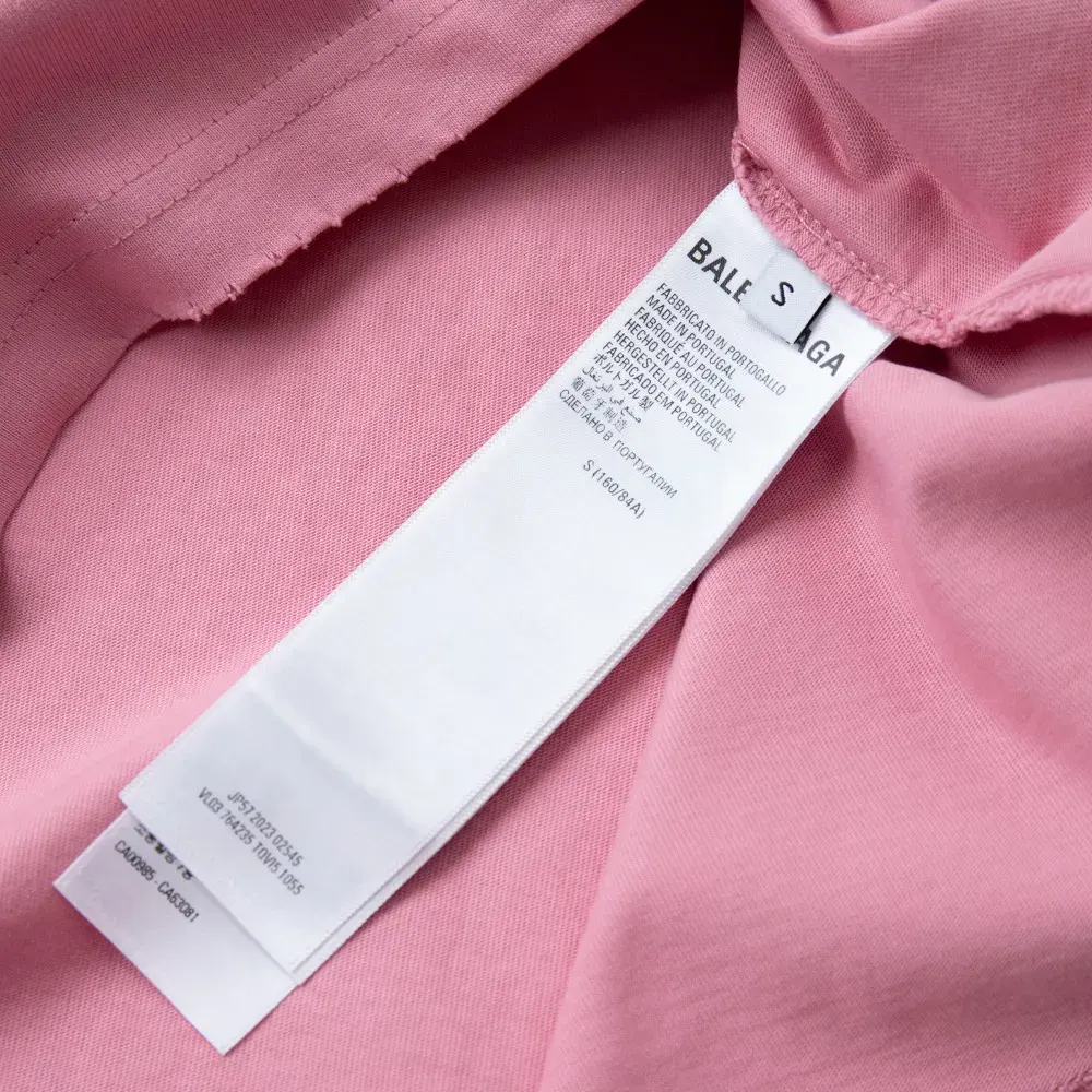 Balenciaga Men Paris Moon T-Shirt Oversized in Light Pink Vintage Jersey - image 10