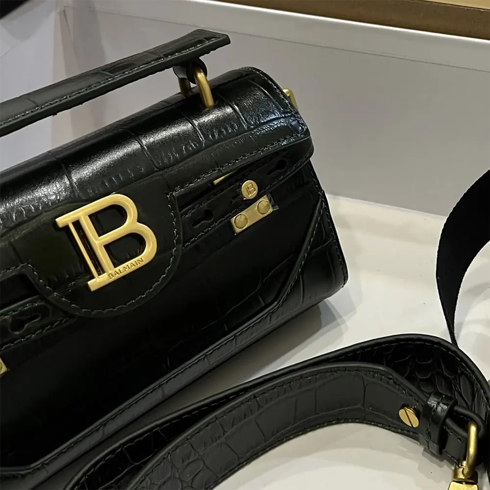 Balmain Women B-Buzz 19 Bag in Crocodile-print Leather - image 10