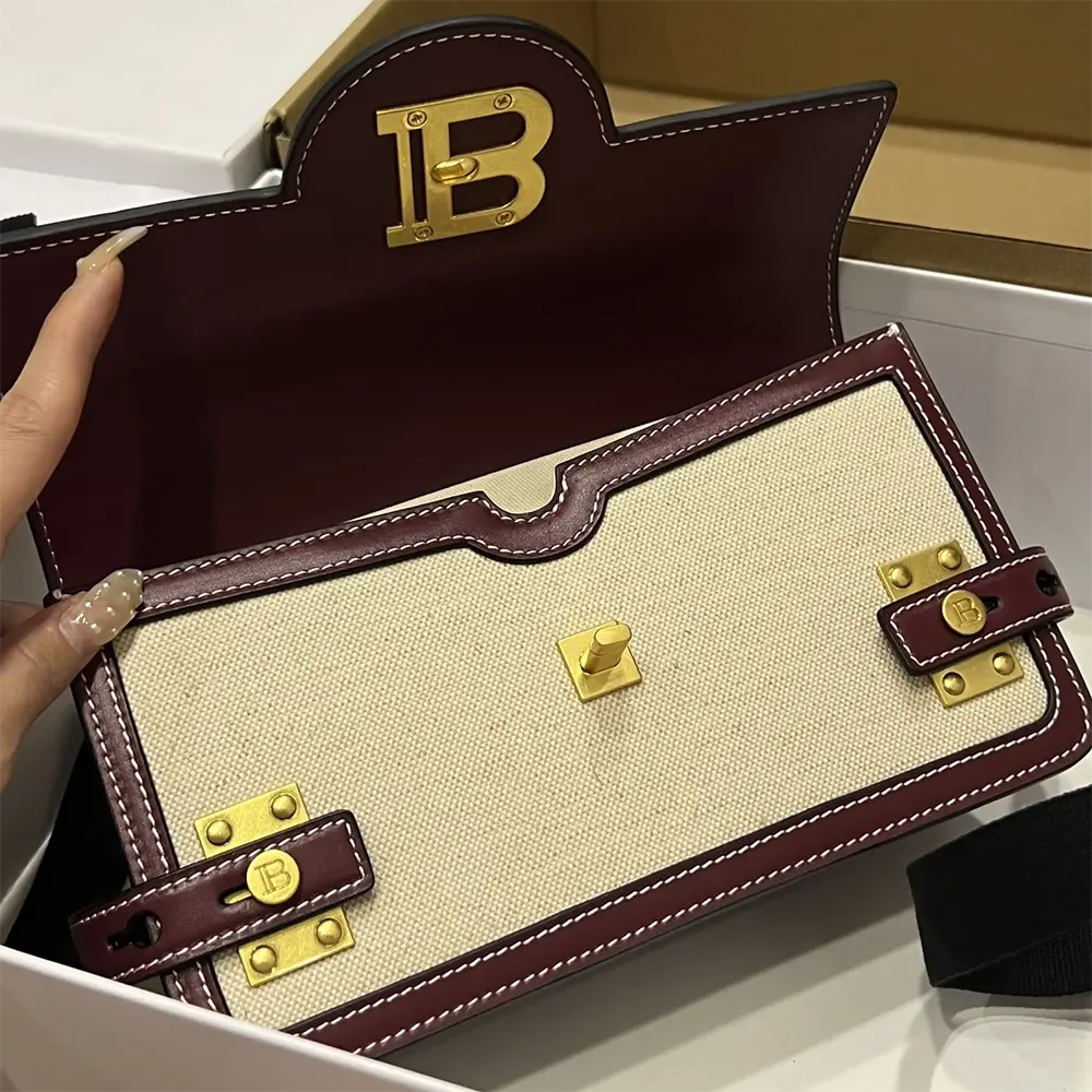 Balmain Women B Buzz 24 Canvas and Leather Bag - image 6