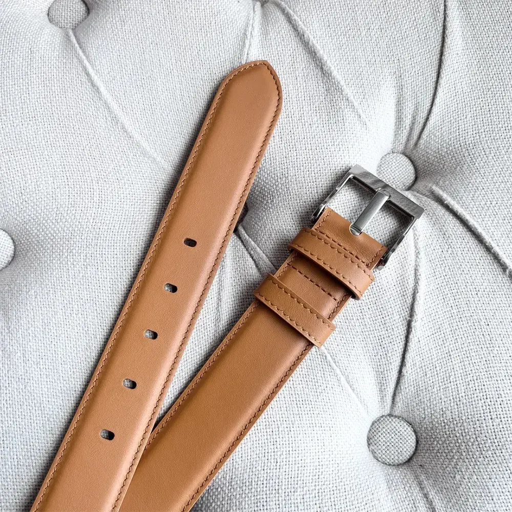 Bottega Veneta Unisex Smooth Calfskin Leather Belt-Wood - image 5