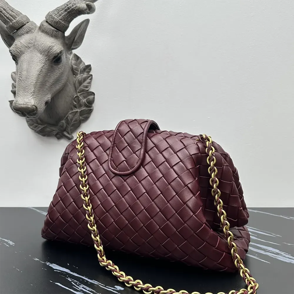 Bottega Veneta Women Teen Lauren 1980 With Chain-Barolo - image 4