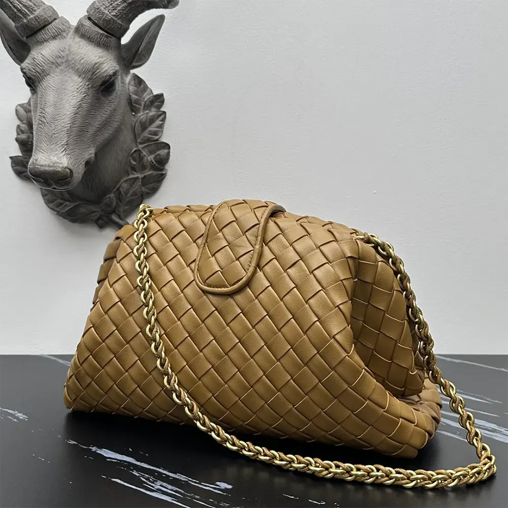Bottega Veneta Women Teen Lauren 1980 With Chain-Dark Praline - image 4