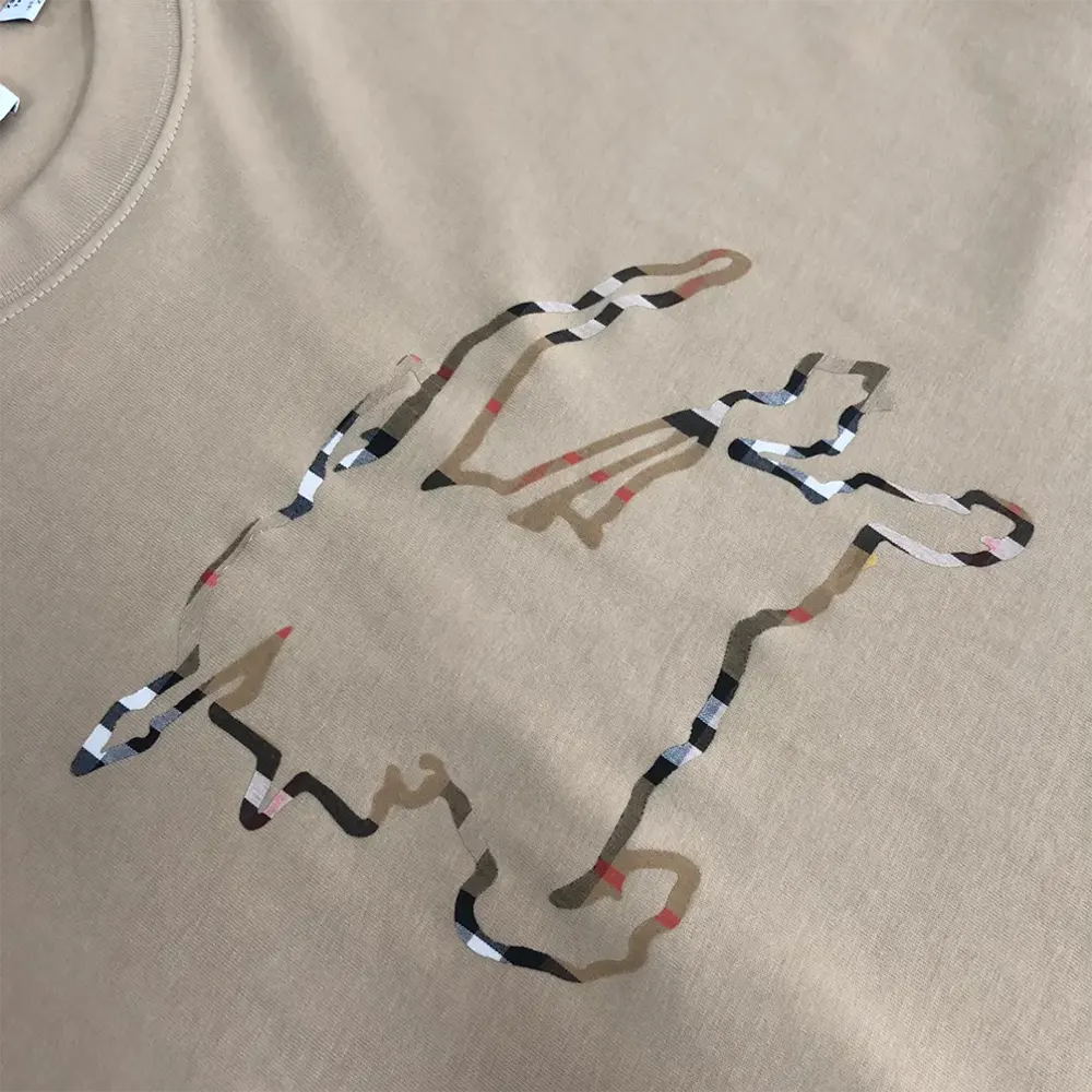 Burberry Men Check EKD Cotton T-shirt - image 8