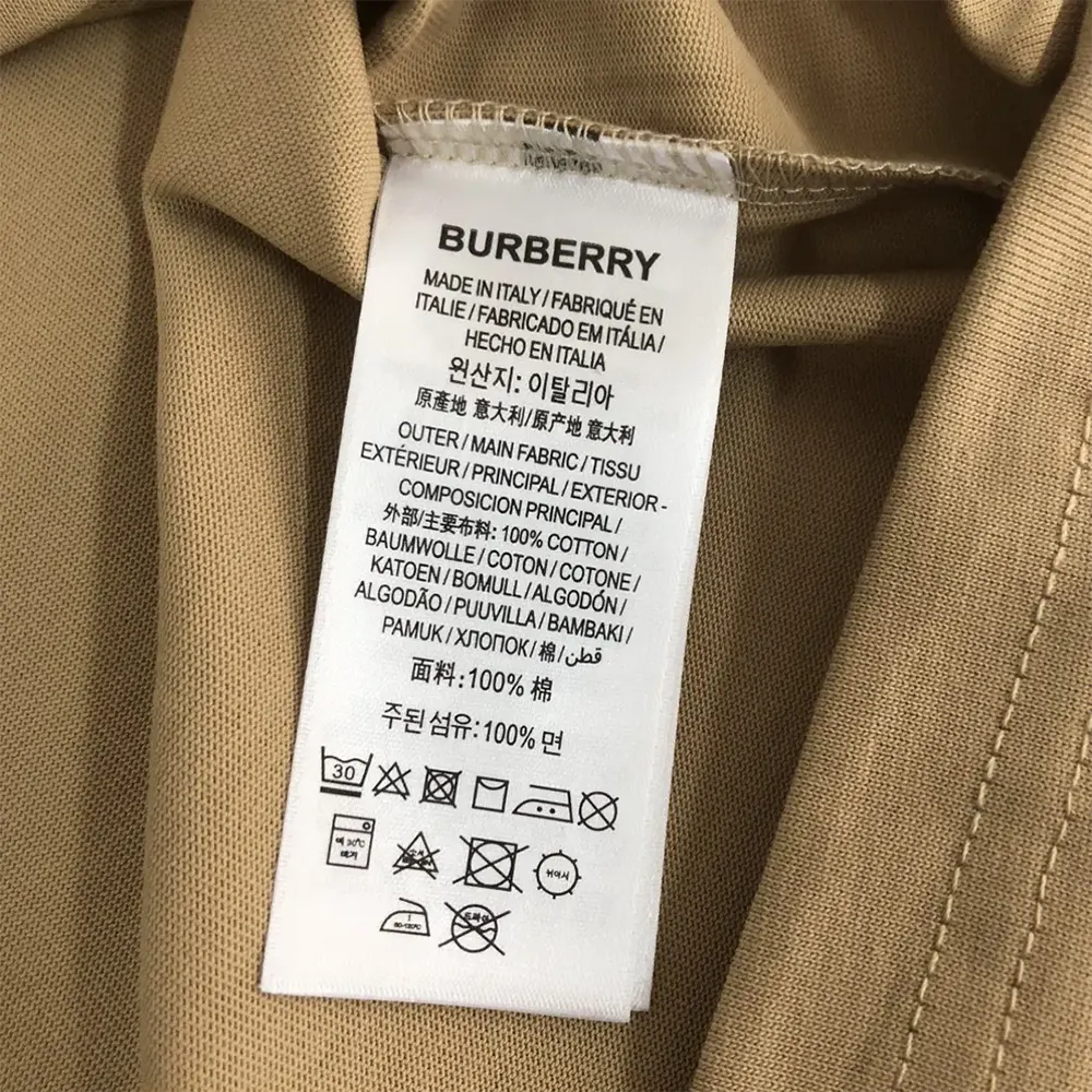 Burberry Men Check EKD Cotton T-shirt - image 9
