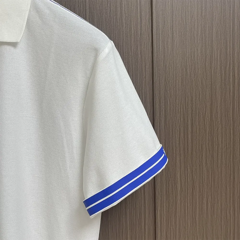 Burberry Men Cotton Polo Shirt-White - image 8