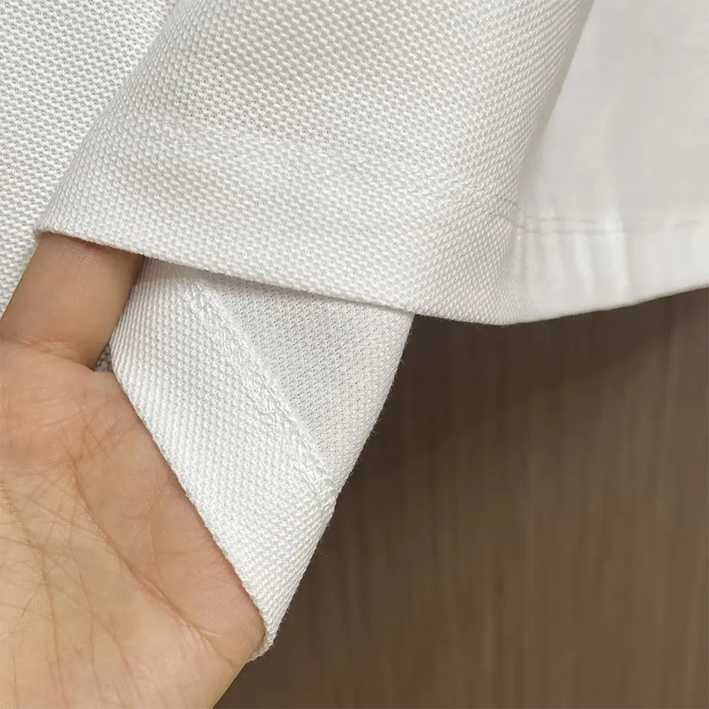 Burberry Men Cotton Polo Shirt-White - image 5