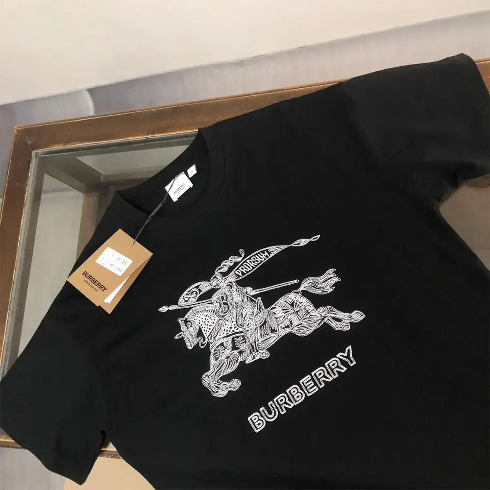 Burberry Men EKD Cotton T-shirt-Black - image 4