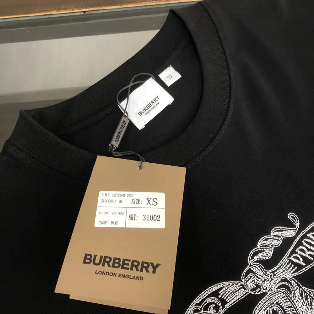 Burberry Men EKD Cotton T-shirt-Black - image 8