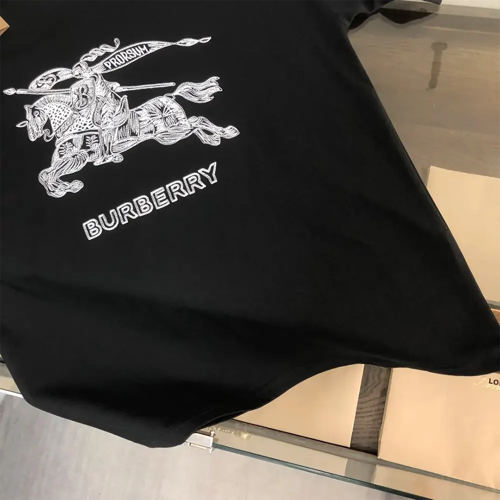 Burberry Men EKD Cotton T-shirt-Black - image 5