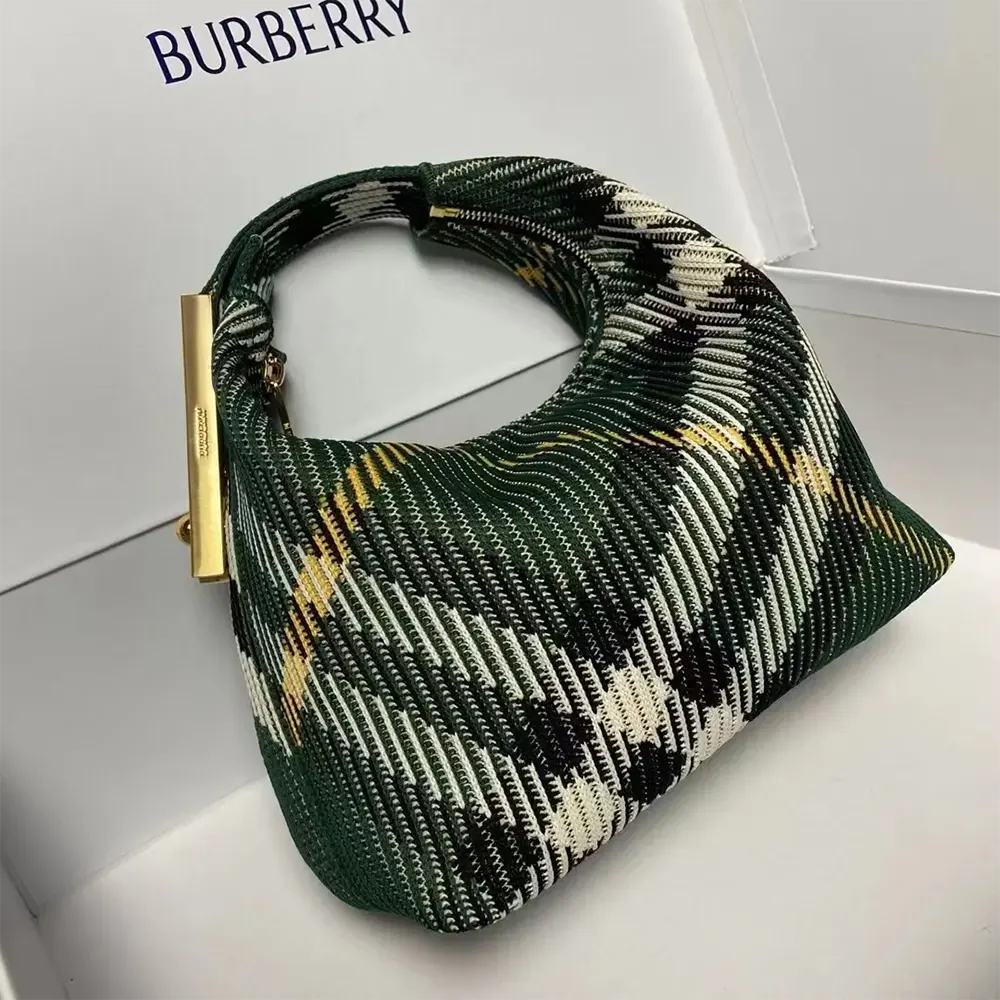 Burberry Women Mini Peg Duffle Bag-Green - image 4