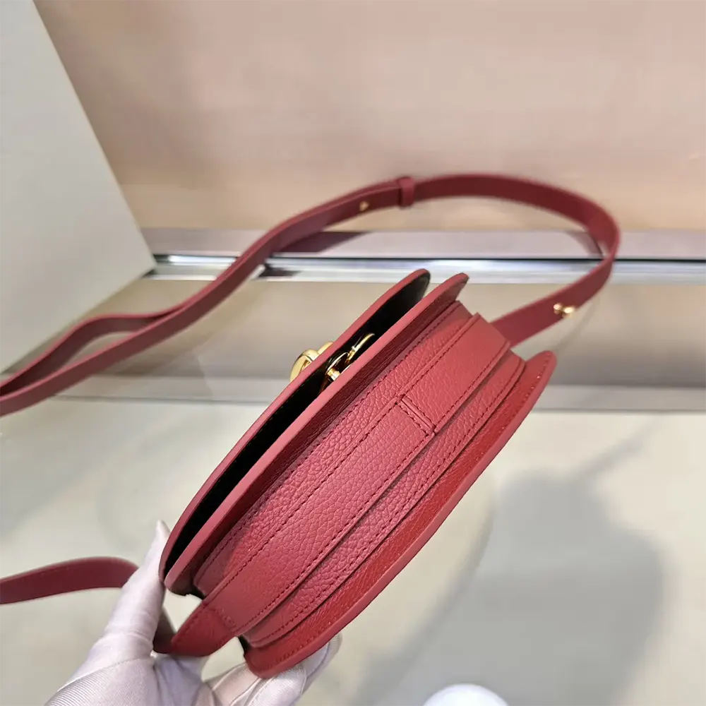 Burberry Women Mini Rocking Horse Bag-Maroon - image 7