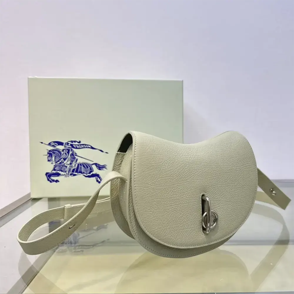 Burberry Women Mini Rocking Horse Bag-White - image 4