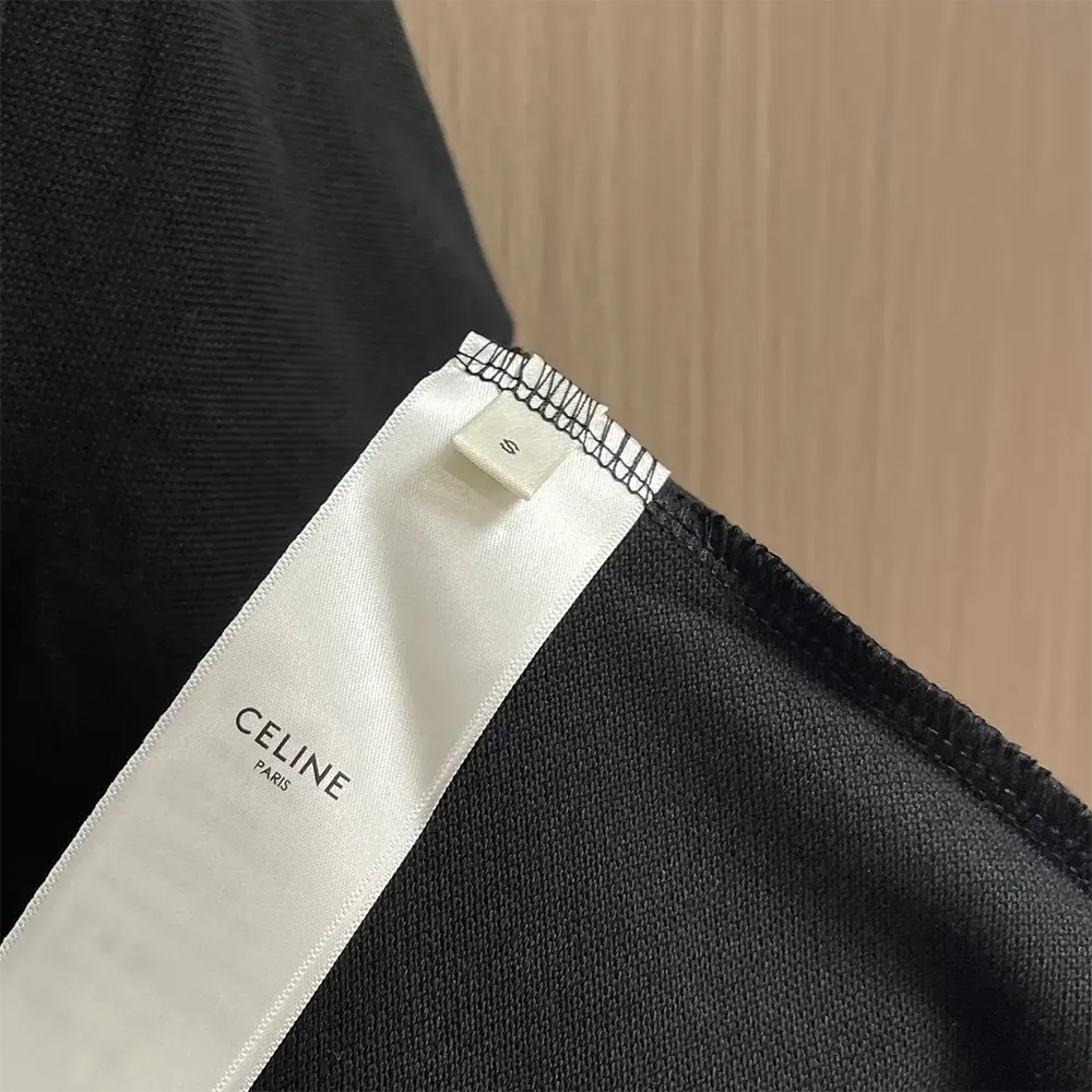 Celine Men Classic Polo Shirt in Cotton Piqué-Black 2X75H626U.38AW - image 9