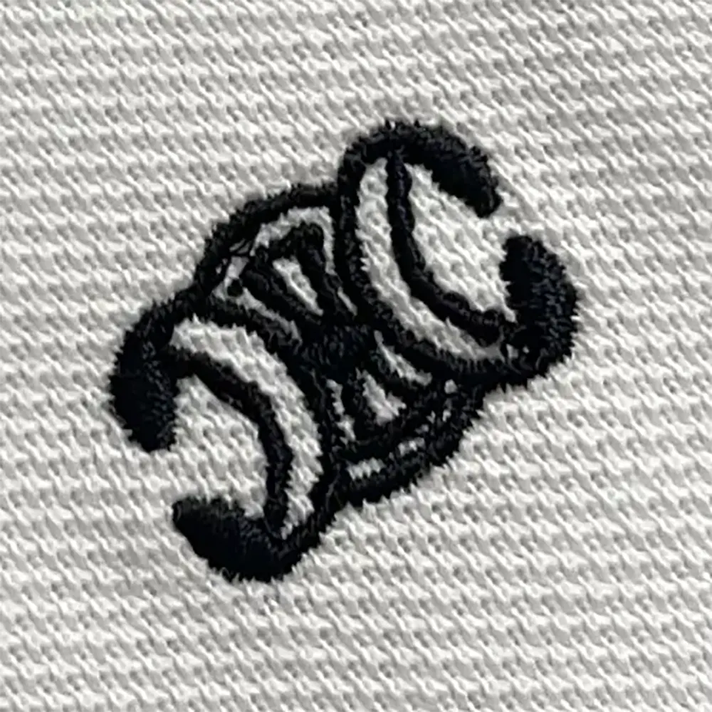 Celine Men Classic Polo Shirt in Cotton Piqué-White 2X75H626U.01OB - image 8