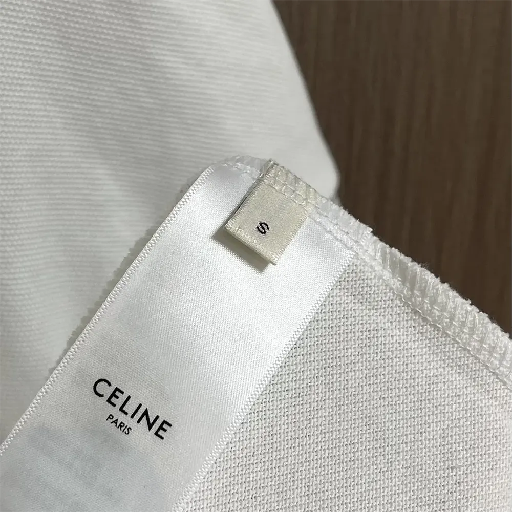 Celine Men Classic Polo Shirt in Cotton Piqué-White 2X75H626U.01OB - image 9