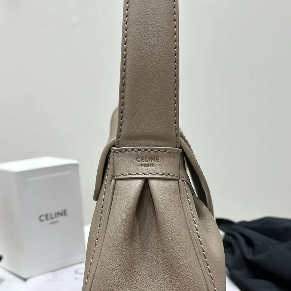 Celine Women Medium Polly Bag in Supple Calfskin 115633FDU.18BP - image 10