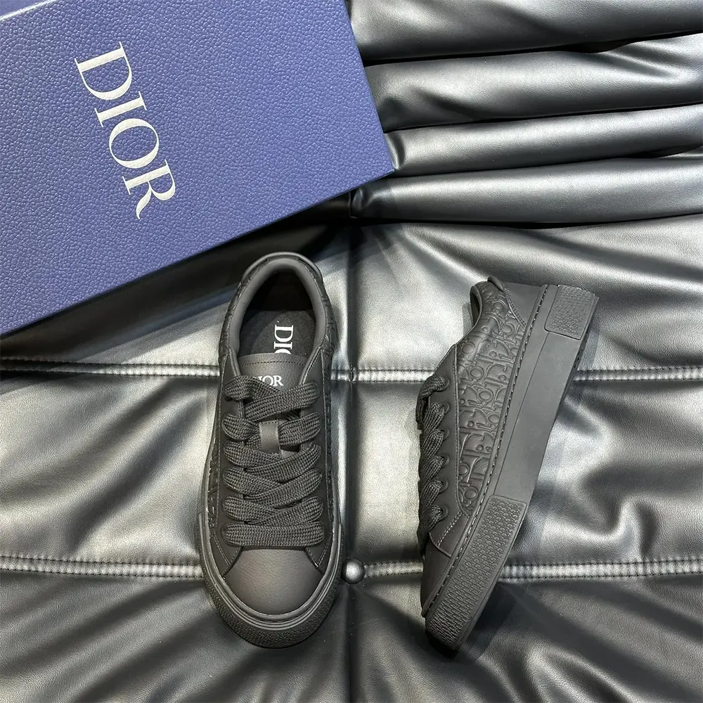 Dior Men B33 Sneaker Black Grained Calfskin and Black Dior Gravity Leather - image 5