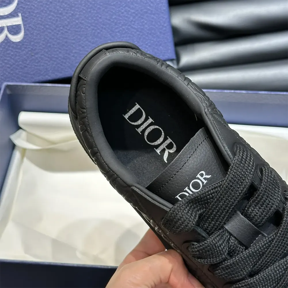 Dior Men B33 Sneaker Black Grained Calfskin and Black Dior Gravity Leather - image 9