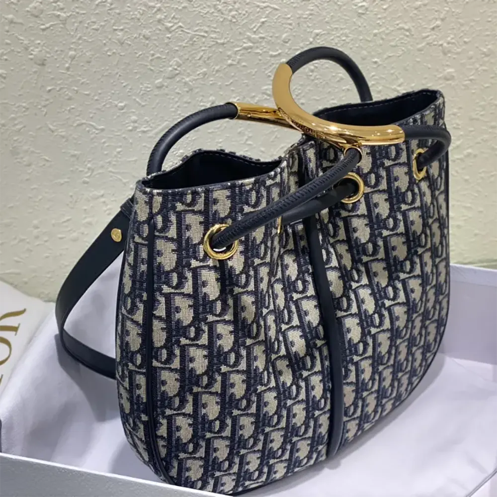 Dior Women Medium Dior Nolita Bag Blue Dior Oblique Jacquard - image 6