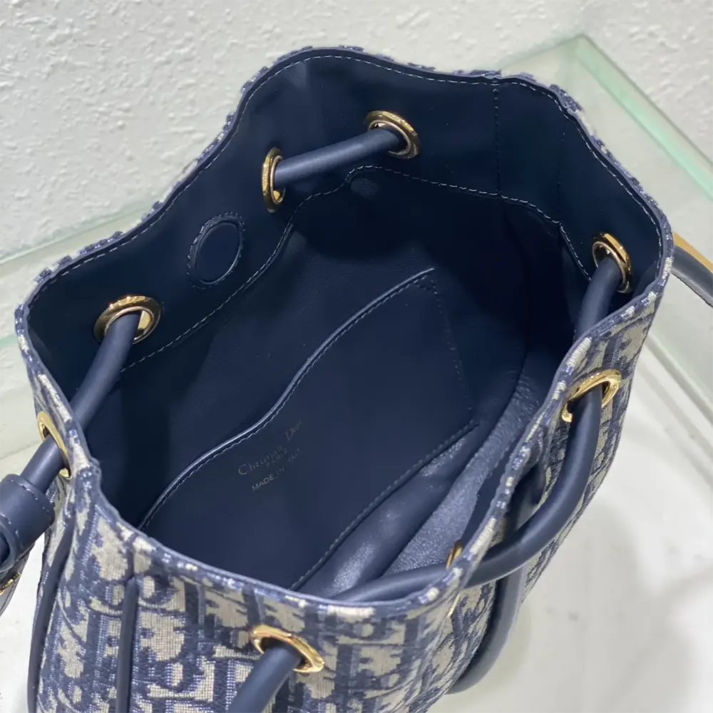Dior Women Medium Dior Nolita Bag Blue Dior Oblique Jacquard - image 9