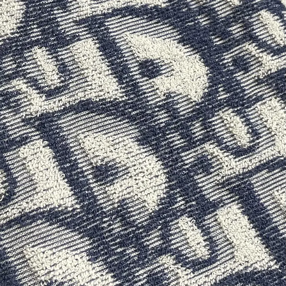 Dior Men Oblique Relaxed-Fit T-Shirt Blue and White Terry Cotton Jersey - image 6