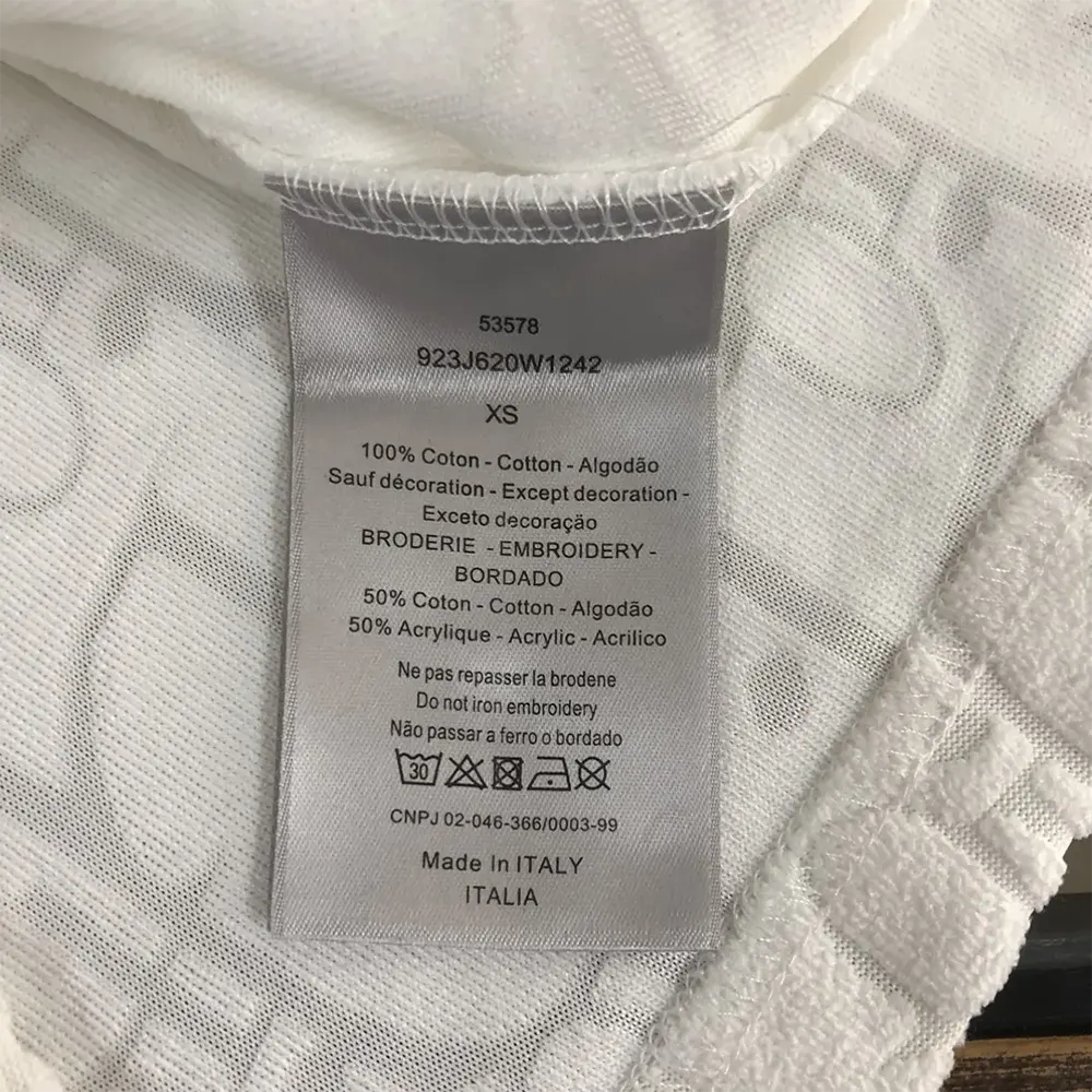 Dior Men Oblique Relaxed-Fit T-Shirt Off-White Terry Cotton Jacquard - image 9