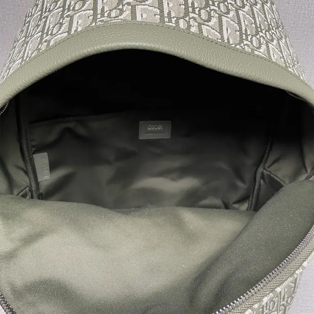Dior Men Saddle Triple Pouch Khaki Dior Oblique Jacquard - image 10