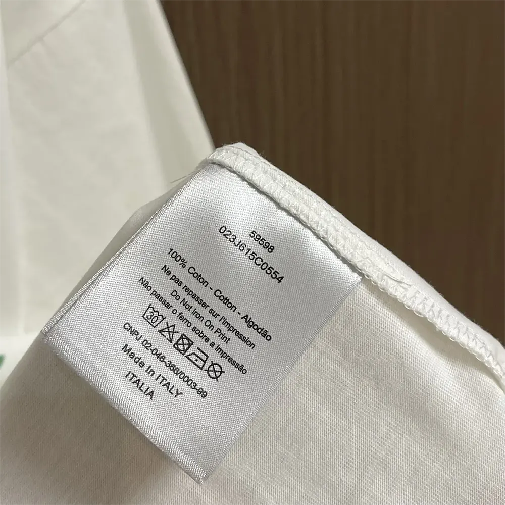 Dior Women T-Shirt White Slub Cotton Jersey 493J671A0817_C089 - image 10