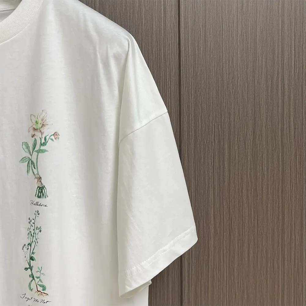 Dior Women T-Shirt White Slub Cotton Jersey 493J671A0817_C089 - image 9