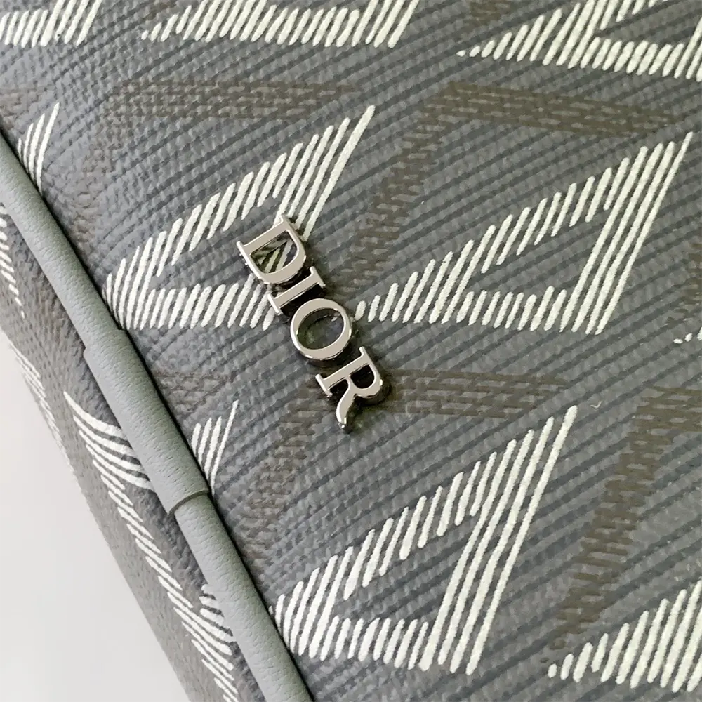 Dior Men Toiletry Bag Dior Gray CD Diamond Canvas 2ESCA340DCO_H42E - image 7