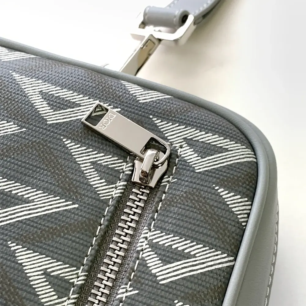 Dior Men Toiletry Bag Dior Gray CD Diamond Canvas 2ESCA340DCO_H42E - image 6