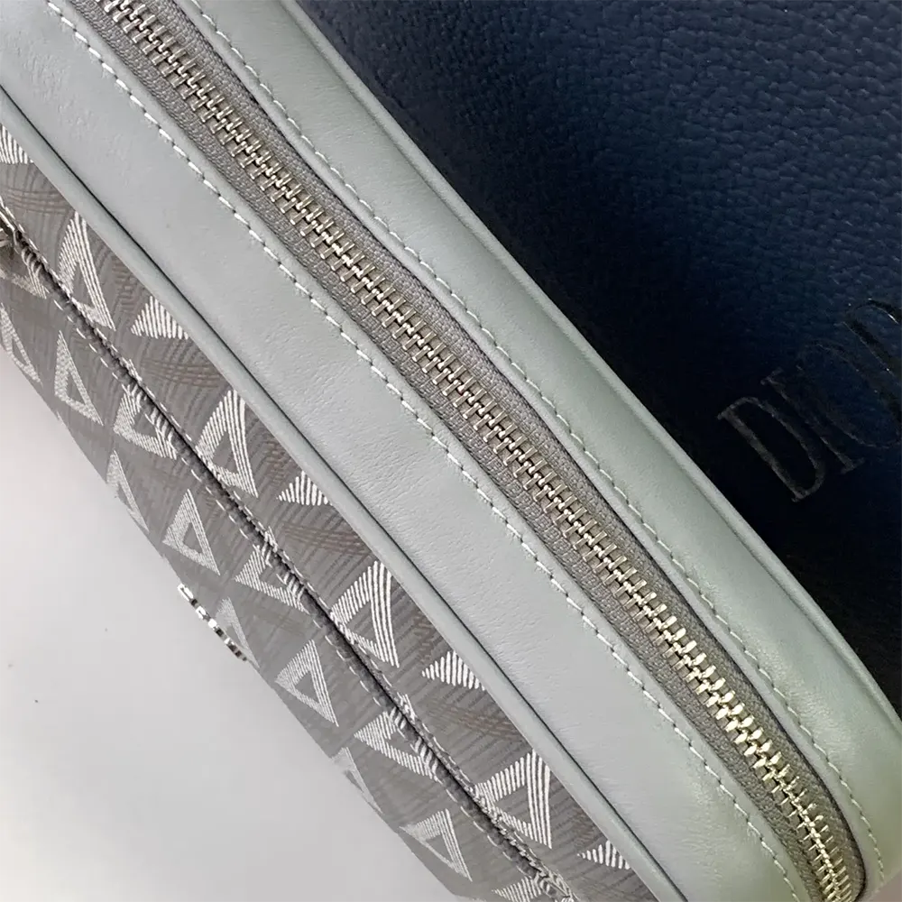 Dior Men Toiletry Bag Dior Gray CD Diamond Canvas 2ESCA340DCO_H42E - image 8