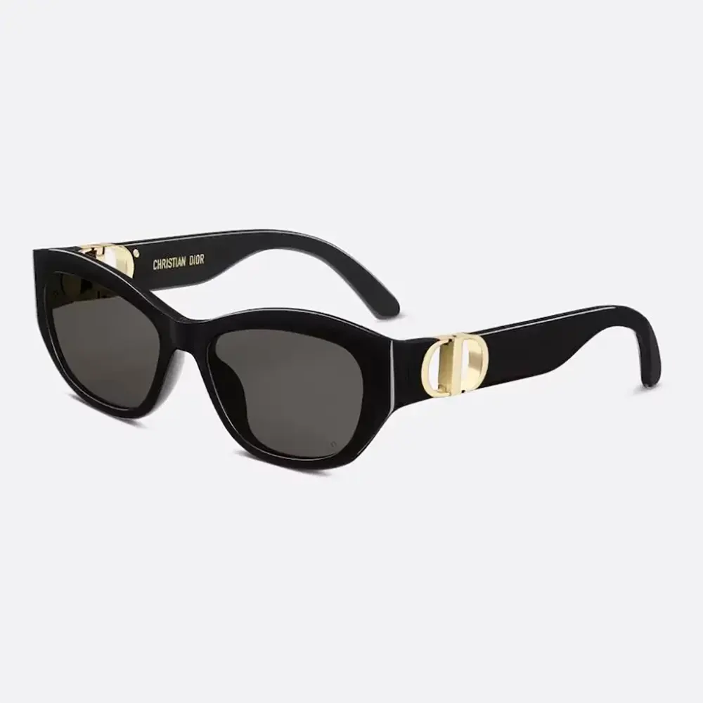 Front view of Dior Unisex 30Montaigne B5U Black Butterfly Sunglasses