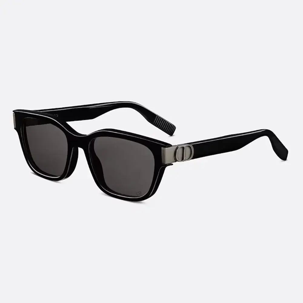 Front view of Dior Unisex CD Icon S1I Black Square Sunglasses