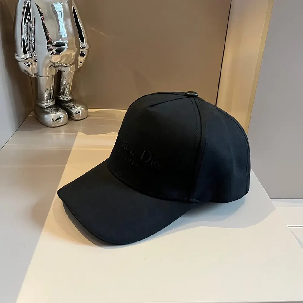Dior Unisex Christian Dior Couture Baseball Cap Black Cotton Canvas - image 4