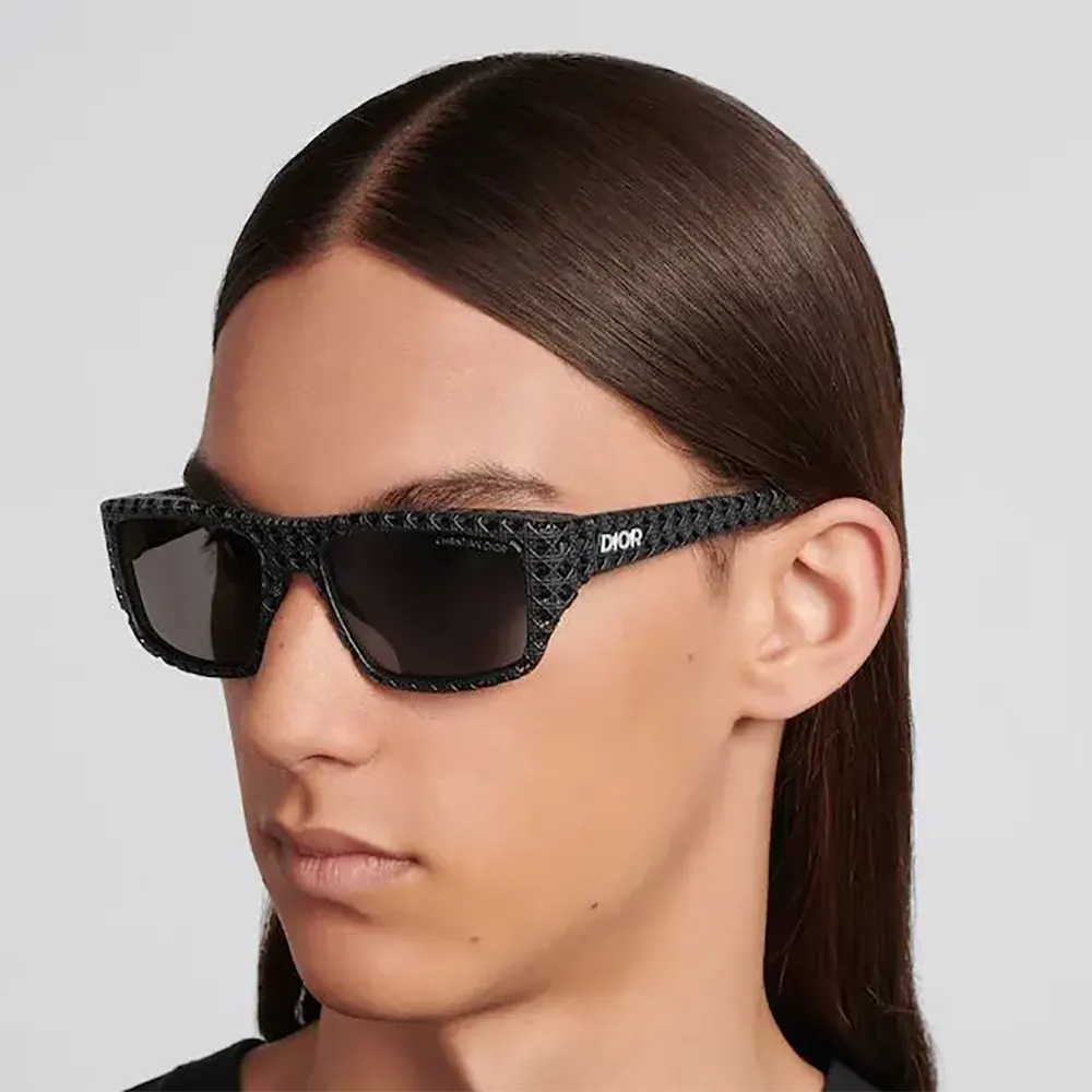 Dior Unisex Dior3D S1I Orange Mirrored Rectangular Sunglasses - image 6